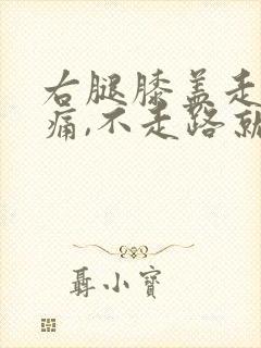 右腿膝盖走路疼痛,不走路就不痛
