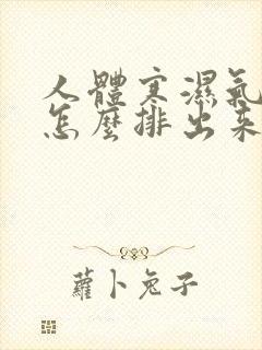 人体寒湿气太重怎么排出来