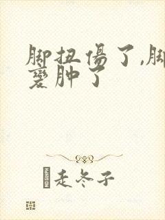脚扭伤了,脚踝变肿了