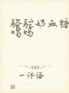 骆驼奶血糖高能喝吗封面