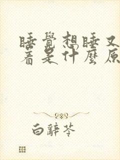 睡觉想睡又睡不着是什么原因