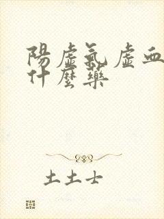 阳虚气虚血虚吃什么药