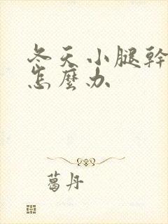 冬天小腿干燥痒怎么办封面