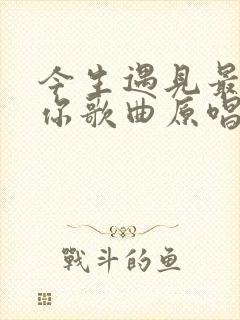 今生遇见最美的你歌曲原唱