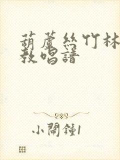 葫芦丝竹林深处教唱谱