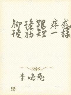 脚后跟疼感觉脚后筋短一样