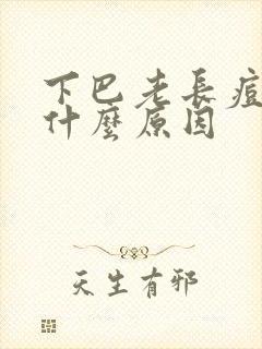 下巴老长痘痘是什么原因