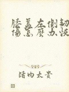 膝盖左侧韧带拉伤怎么办恢复快封面