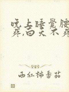 晚上睡觉腰两侧疼,白天不疼是什么原因