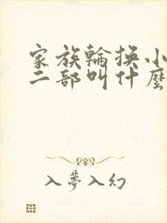 家族轮换小说第二部叫什么名字