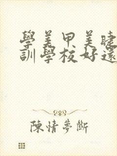 学美甲美睫去培训学校好还是美甲店学好