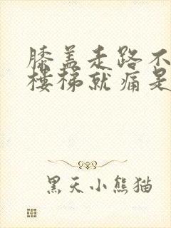膝盖走路不痛上楼梯就痛是怎么回事封面