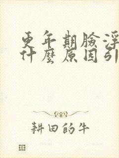 更年期脸浮肿是什么原因引起的