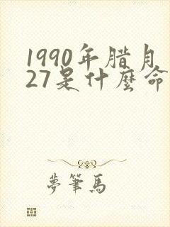 1990年腊月27是什么命