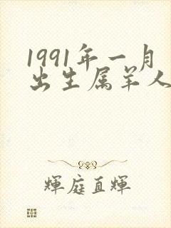 1991年一月出生属羊人命运