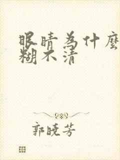 眼睛为什么会模糊不清