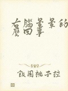 右脑晕晕的是怎么回事