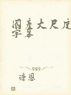 国产大尺度中文字幕封面