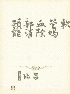 颈部血管软斑块能消除吗