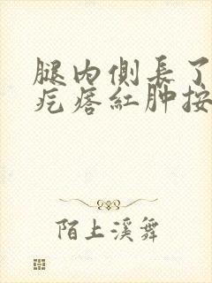 腿内侧长了个硬疙瘩红肿按压疼痛