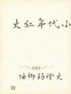 火红年代小说封面