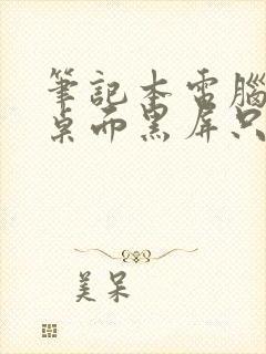 笔记本电脑进入桌面黑屏只有鼠标