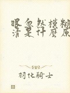 眼忽然模糊看不清是什么原因