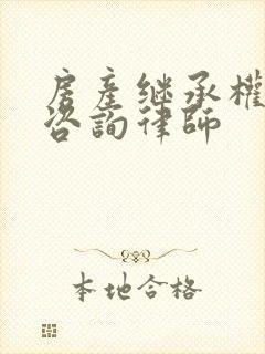 房产继承权纠纷咨询律师