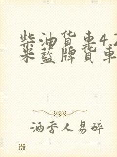 柴油货车4.2米蓝牌货车报价