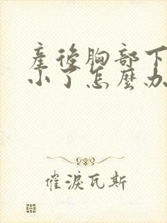 产后胸部下垂变小了怎么办封面