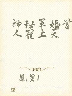 神秘军婚首长大人宠上天
