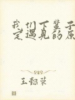 我们下辈子不一定遇见的原唱