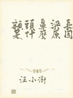 额头鼻梁长痘痘是什么原因引起的封面