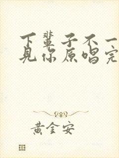 下辈子不一定遇见你原唱完整版