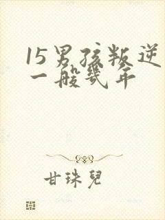 15男孩叛逆期一般几年