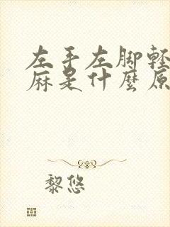 左手左脚轻微发麻是什么原因