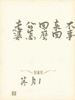 老公回来不碰老婆怎么回事