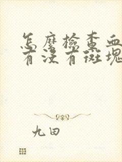 怎么检查血液里有没有斑块