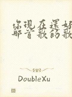 你现在还好吗是哪首歌的歌词