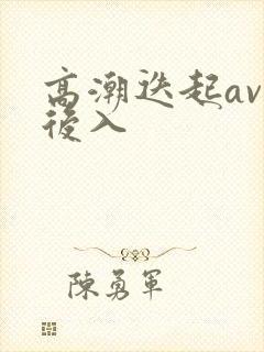 高潮迭起av式后入