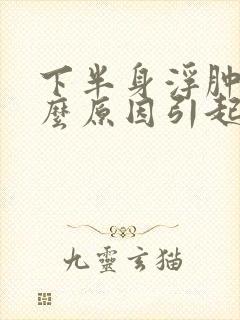 下半身浮肿是什么原因引起的