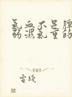 气血不足脾胃虚弱湿气重的症状