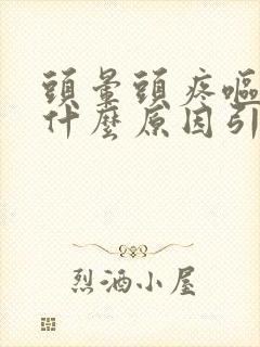 头晕头疼呕吐是什么原因引起的