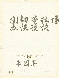 侧韧带拉伤怎么办恢复快封面