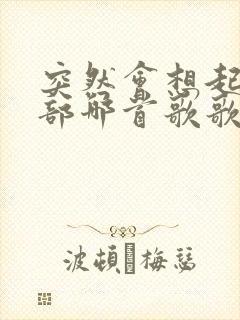 突然会想起了全部哪首歌歌词