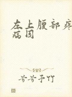 左上腹部疼痛的病因