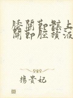 膝关节髌上囊及关节腔积液怎么治疗