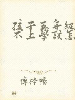 孩子五年级厌学不上学该怎么办封面
