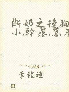 断奶之后胸部变小,干瘪,怎么恢复