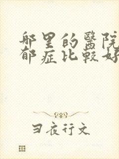 哪里的医院治忧郁症比较好封面